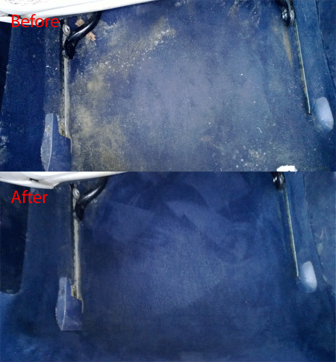 car damp cleaning from car